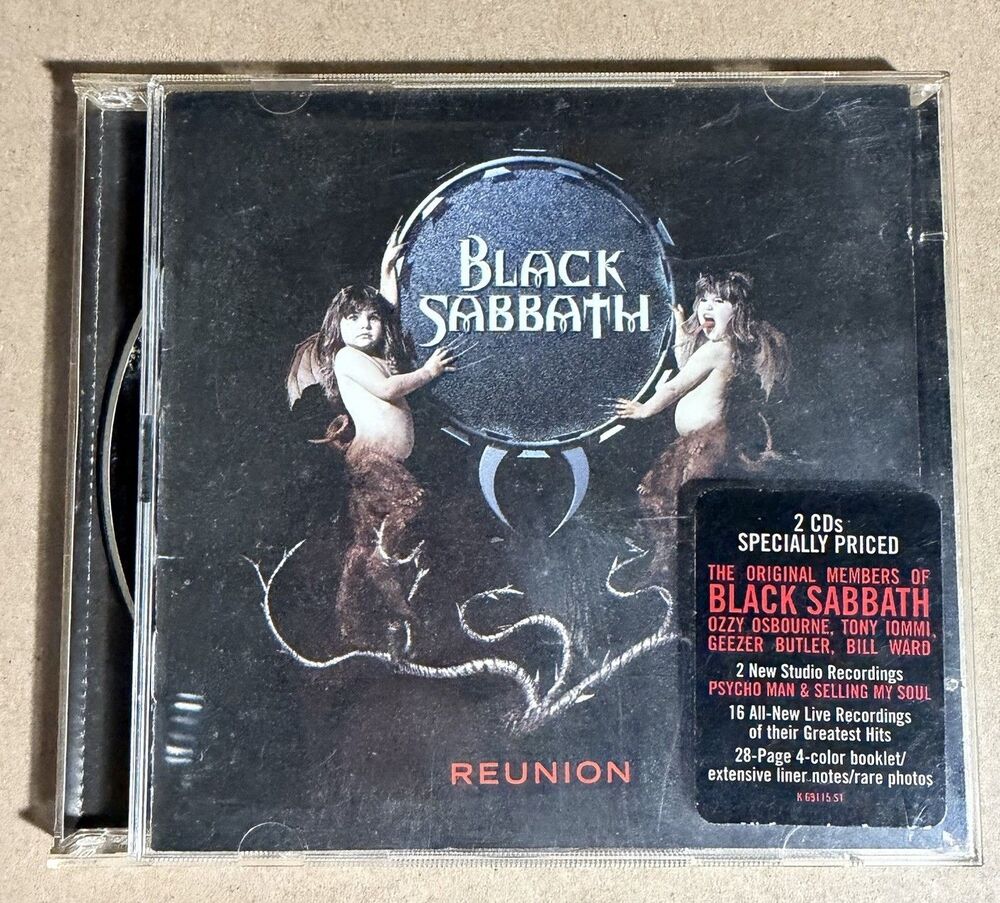 Black Sabbath - Reunion - CD - Oct-1998 - 2 Discs - Epic - Tested